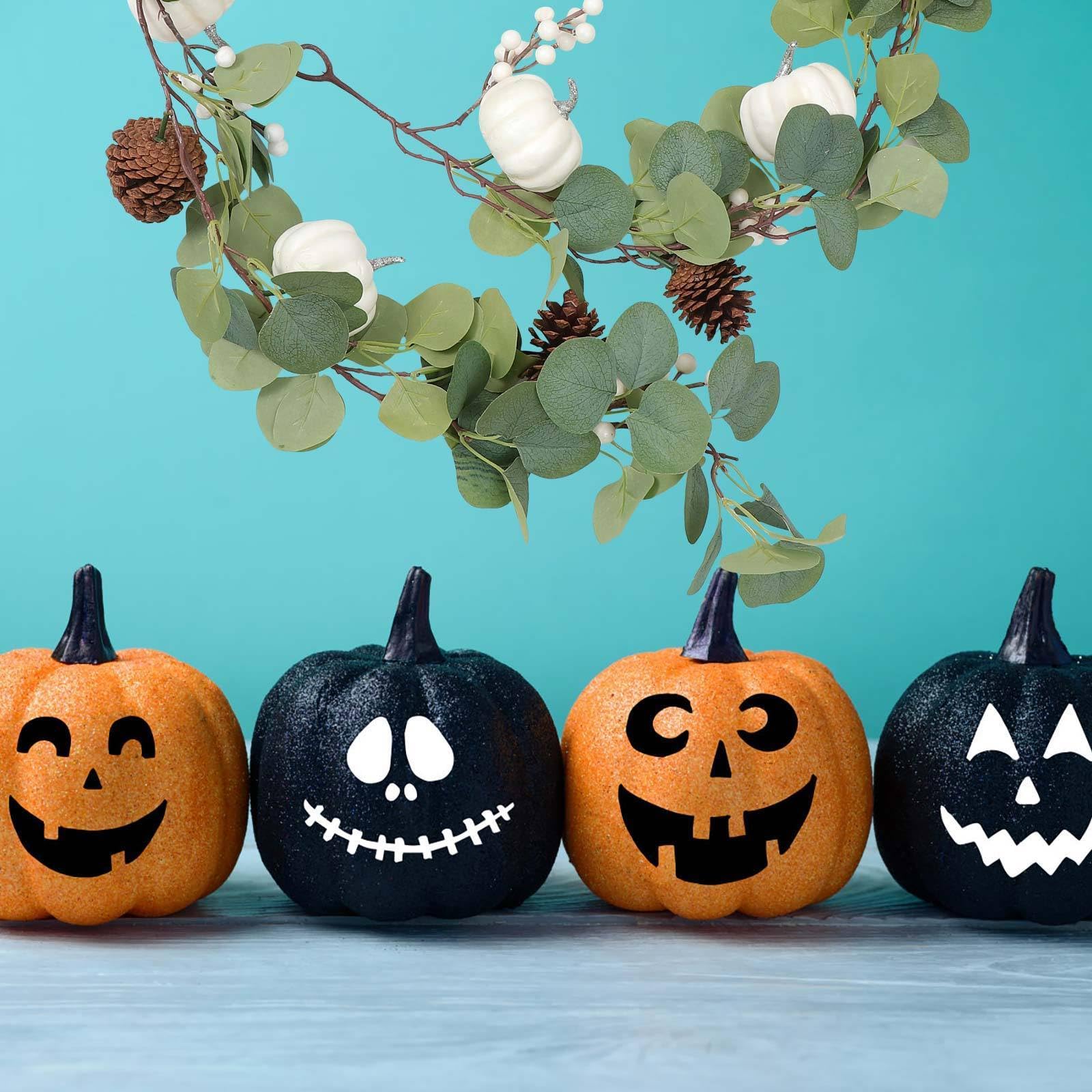 Abaodam 7 Sets Künstliche Grüne Weinranken aus Kunststoff Realistische Pflanzendekoration ohne Bewässerung Wartungsfrei für Halloween und Gartendekor