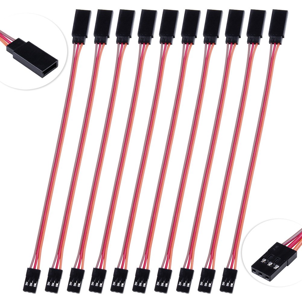 10cm Macho A Macho JR Plug Servo Extensión De Cable De Plomo 100mm Para