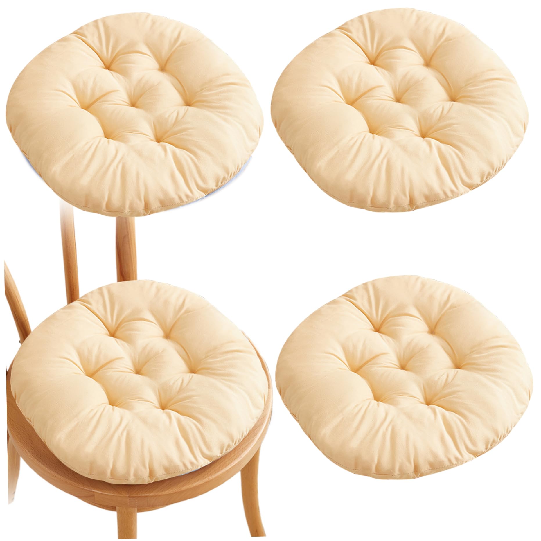 Cojines redondos para silla que alivian la fatiga, almohadas de suelo suaves de 14 pulgadas