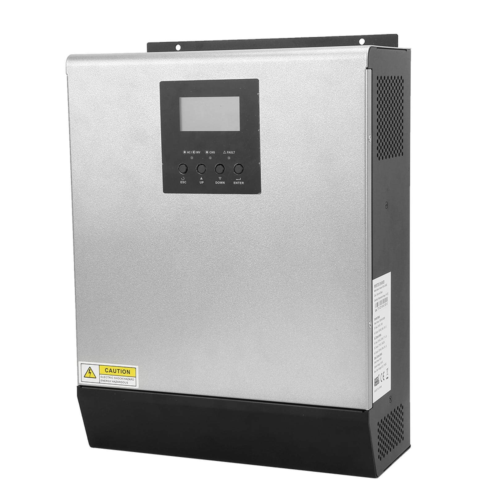 Solar Inverter 24V 2400W 3KVA Hybrid Pure Sine Wave Inverter, Built in