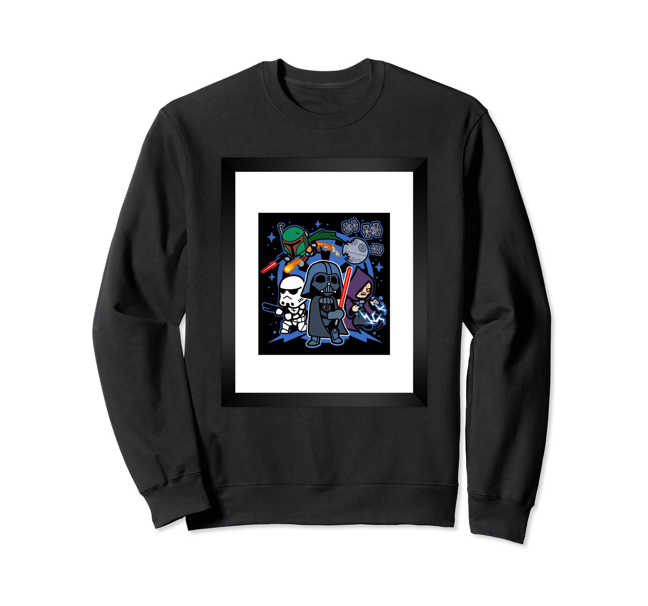 Star Wars Vader Kawaii Chibi Team Empire Sweatshirt, Black