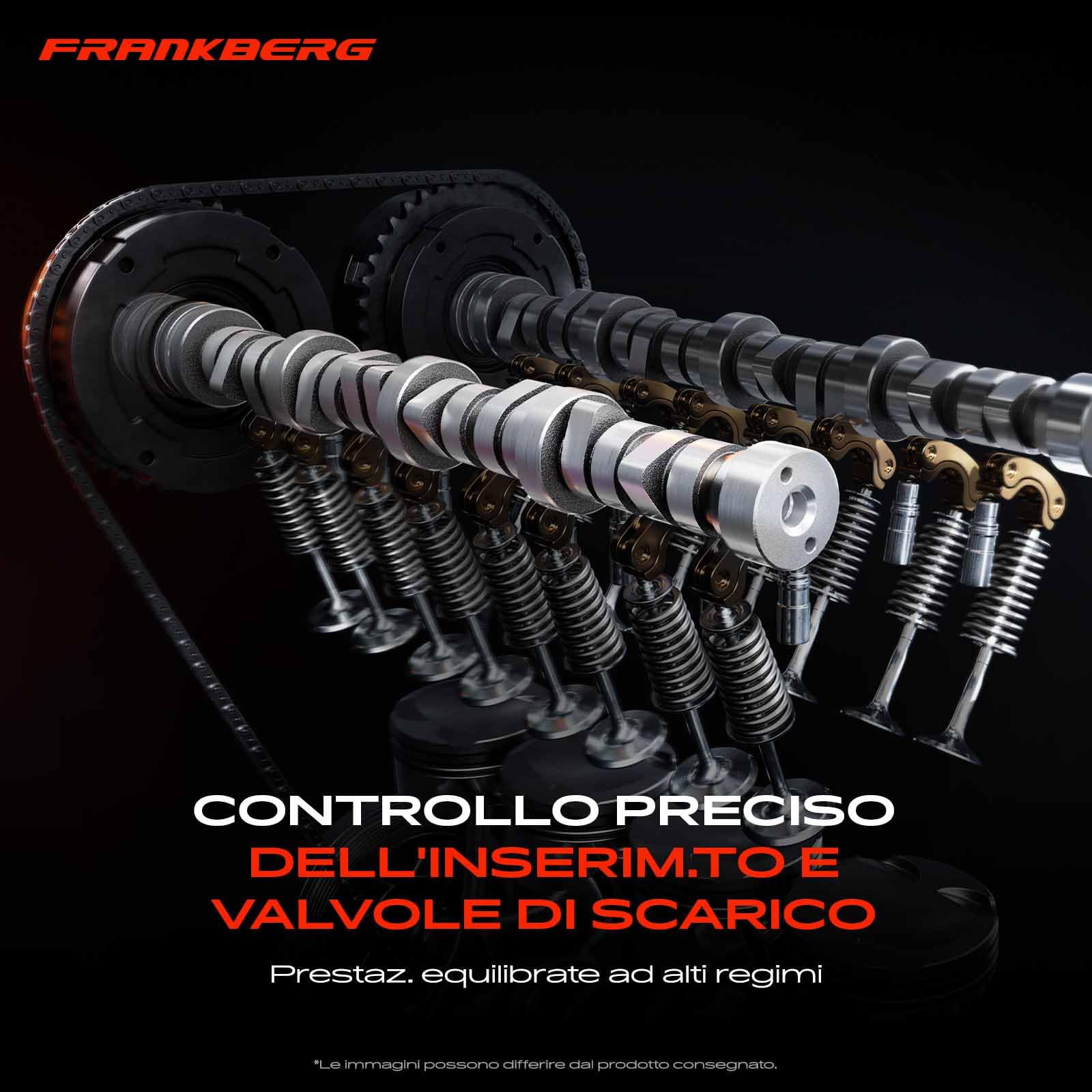 Frankberg Albero a camme Benzina Lato Scarico Compatibile con Logan II S.a.n.d.e.r.o II Micra V Clio IV Thalia III Twingo III C.a.p.t.u.r I Replace# 130200522R