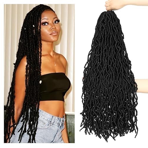 7 paquetes de cabello de ganchillo suaves de 30 pulgadas, rastas sintéticas, para trenzas de ganchillo naturales estilo mariposa, pelo sintético de