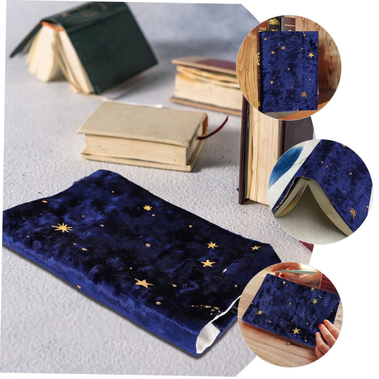SHINEOFI 2pezzi Copertura Per Libri Tessuto Elegante e Riutilizzabile Protettore Per Libri e Album Design Profondo Facile Da Applicare e Resistente All Usura