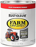 Vista 32 de Rust-Oleum Farm & Implement 280176 - Pintura esmaltada, galón, naranja (Allis Chalmers Orange)