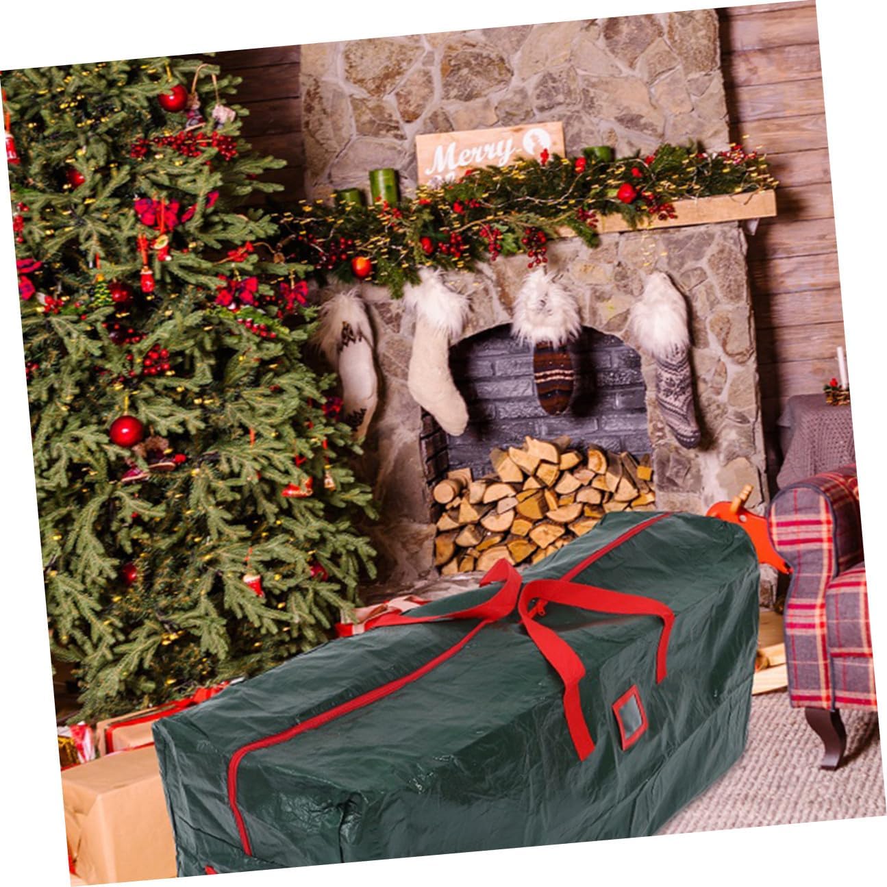 DOITOOL Christmas Tree Storage Bag Waterproof Large Holiday Tree Pouch with Handles 165x38x76cm Dustproof Organizer for Artificial Storage