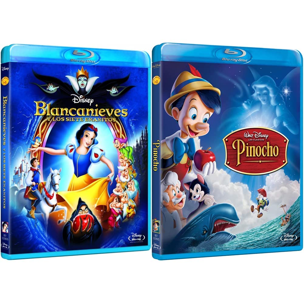Regalo ideal con Blancanieves y Pinocho Blu-ray para cinéfilos