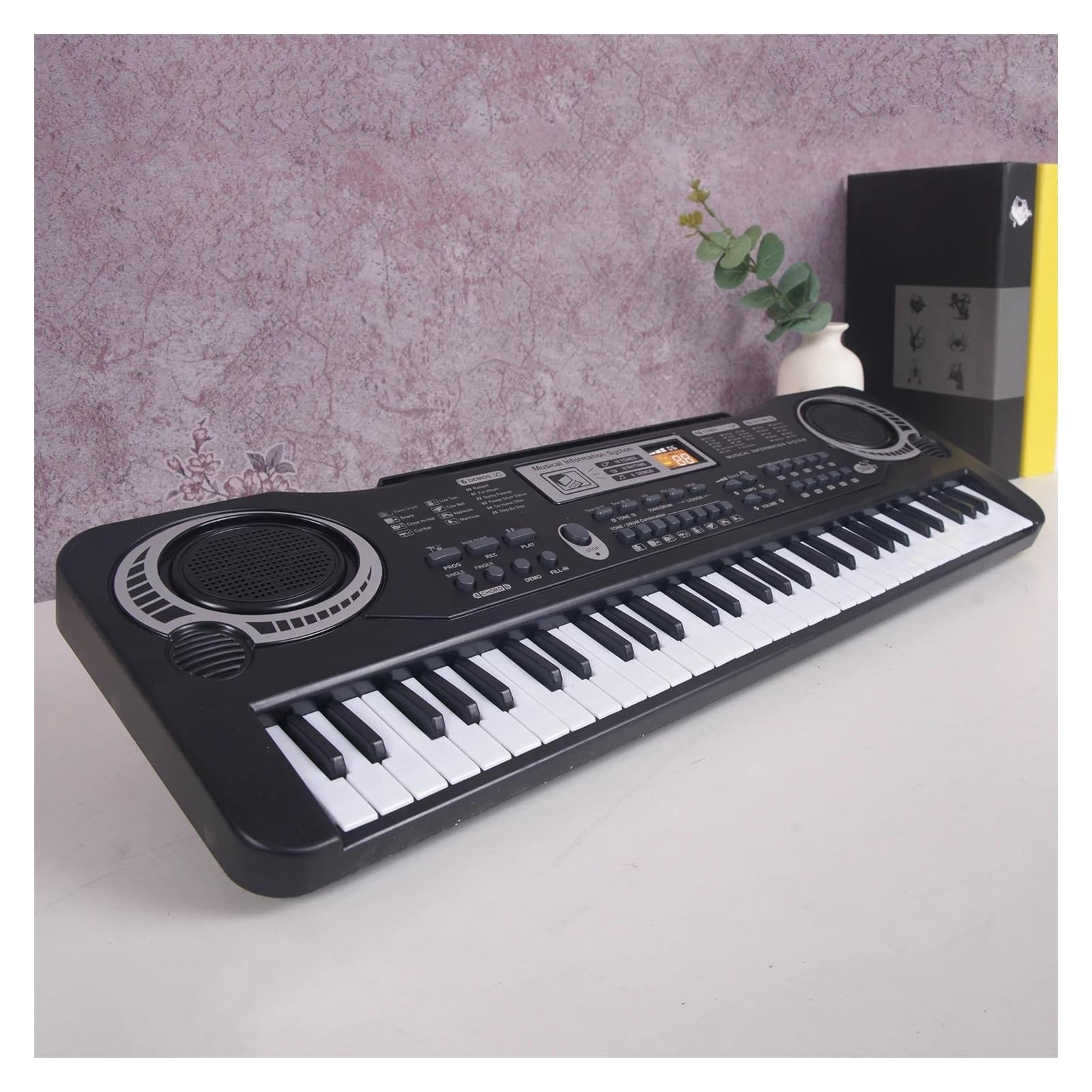 teclado piano electrónico Tablero De Teclado Electrónico De Música Digital, 61 Teclas, Piano Eléctrico, Órgano Para Multifunción Y Delicado