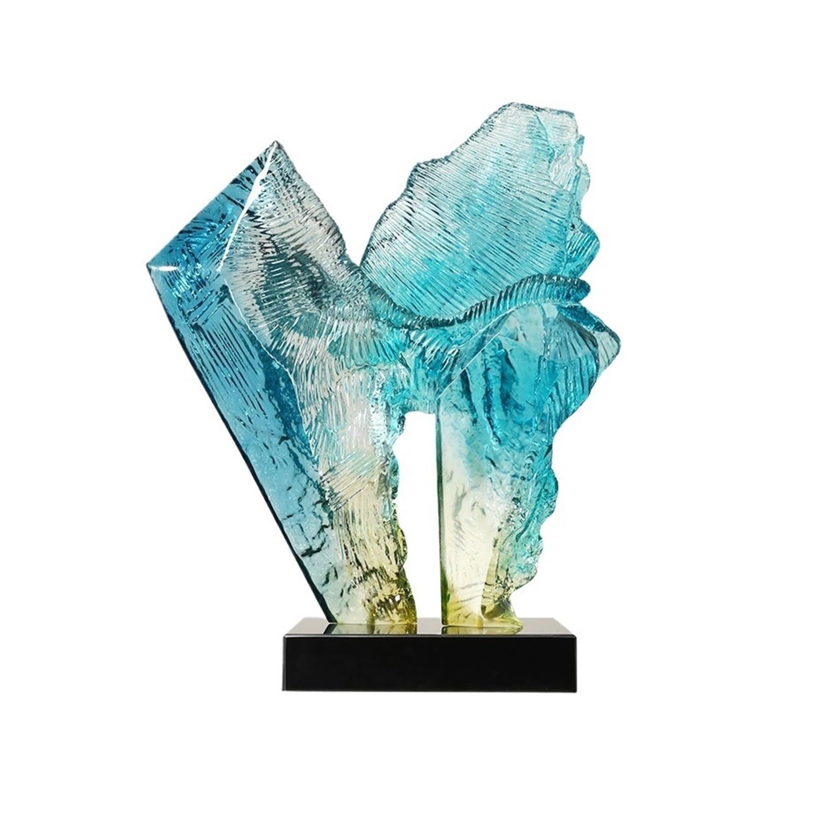 T2H9B5V4G8 Home decoration Transparent Resin Entryway Decorative Art Pieces Living Room Abstract Sculpture