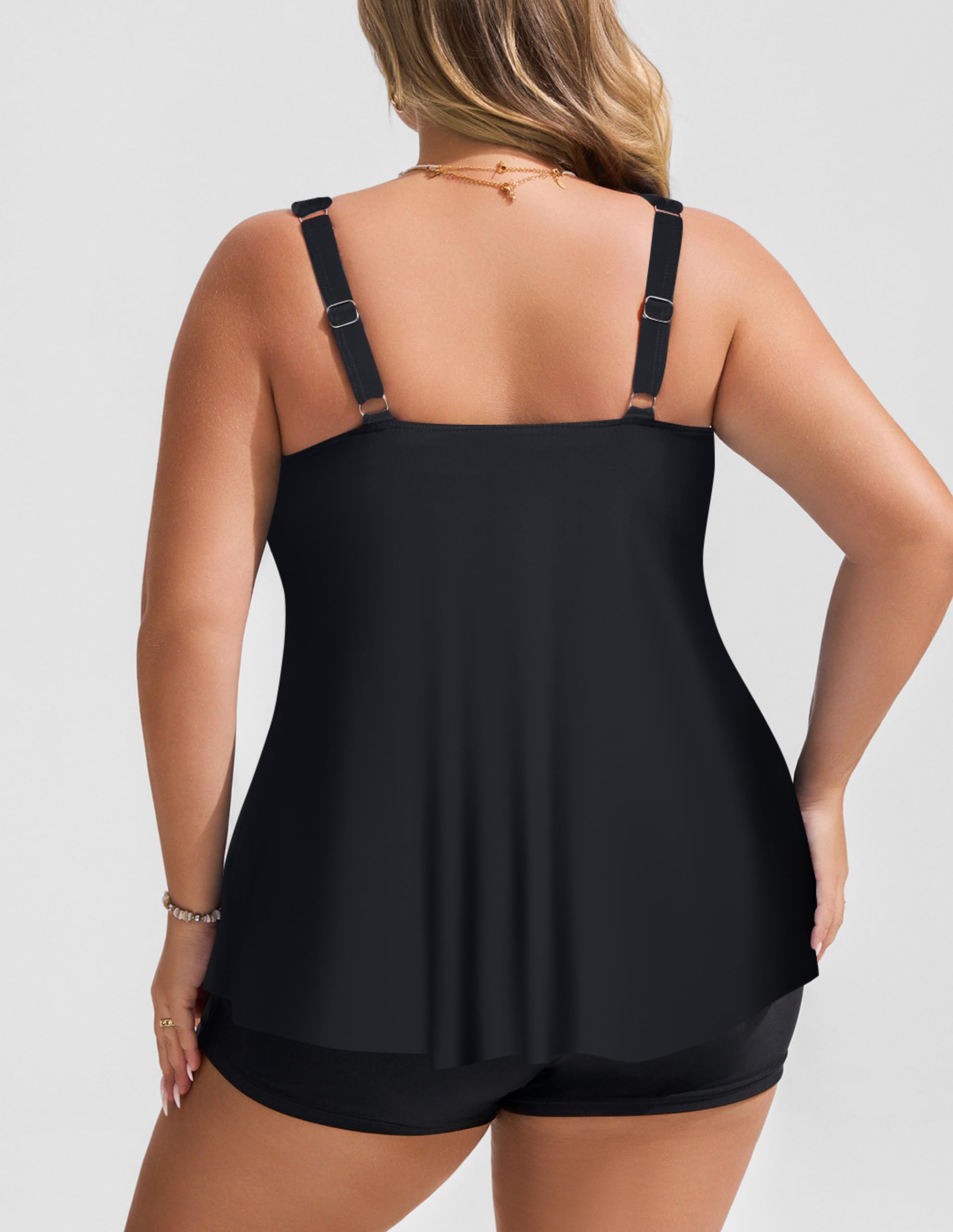Hanna Nikole Femme Grande Taille Maillot De Bain Deux Pièce Tankini Beachwear Maillot de Plag Swimsuit