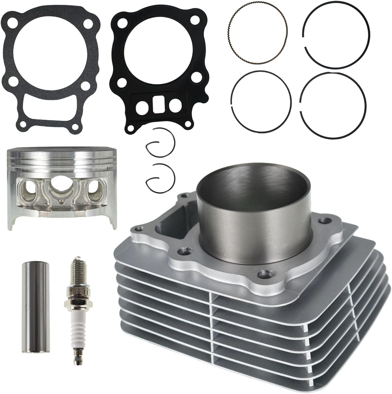 GXYWADY Cylinder Piston Gasket Top End Repair Kit Replacement for Honda Rancher TRX350 2000-2006 12100-HN5-670 13101-HN5-670
