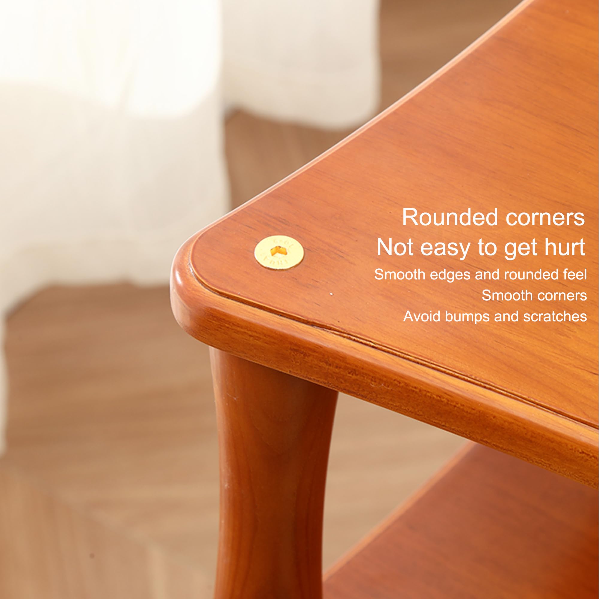 Mobile Giradischi in Legno Supporto Casse Audio HiFi Aperto Multifunzione Consolle per Jukebox Lettori Dvd Console di Gioco Accessori TV(Wood,60 * 48 * 86cm)