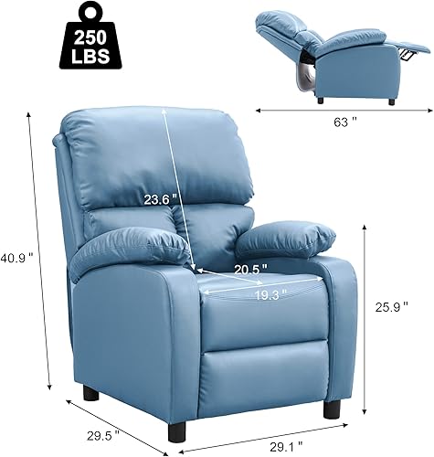 Miniatura 2 de GNMLP2020 Silla reclinable para sala de estar, silla reclinable con respaldo hecha de tela tecnológica, reclinable pequeño adecuado para cualquier