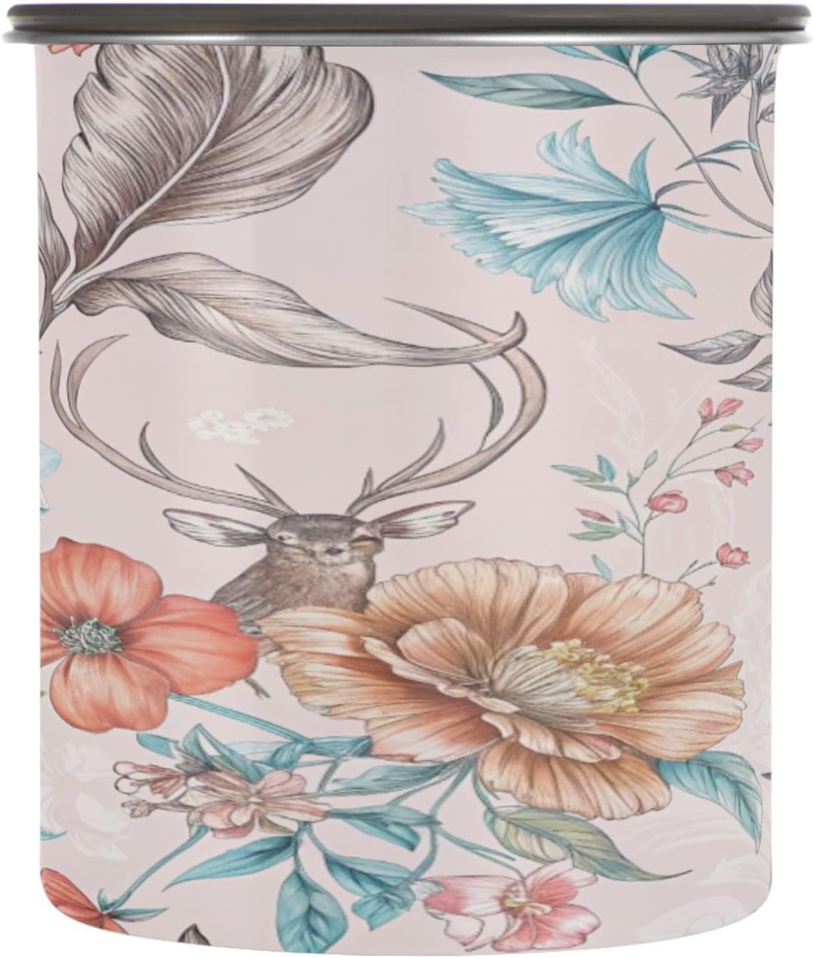 Kigai Deer Flowers Recipiente de Acero Inoxidable 30 oz para Café