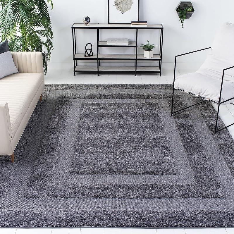 Image of Carpet for Hall | Carpet for Living Room |10X14 FEET Rugs for Bedroom | Carpet | Rug for Living Room | Carpet & Rugs for Home Decor | Carpet for Bedroom Floor (Grey Square)
