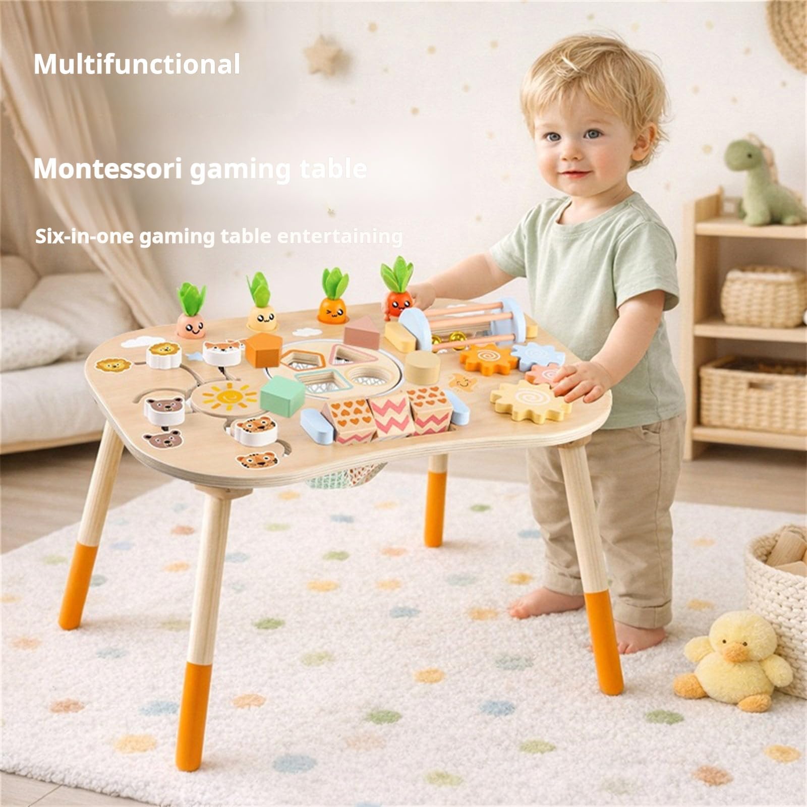 Holzsortierspiel, Aktivitätsbrett, Puzzle Spieltisch, Spielzeug für Lernen Vorschulalter, Feinmotorik, pädagogisches Aktivitätsspielzeug, Früherziehung, Holztisch