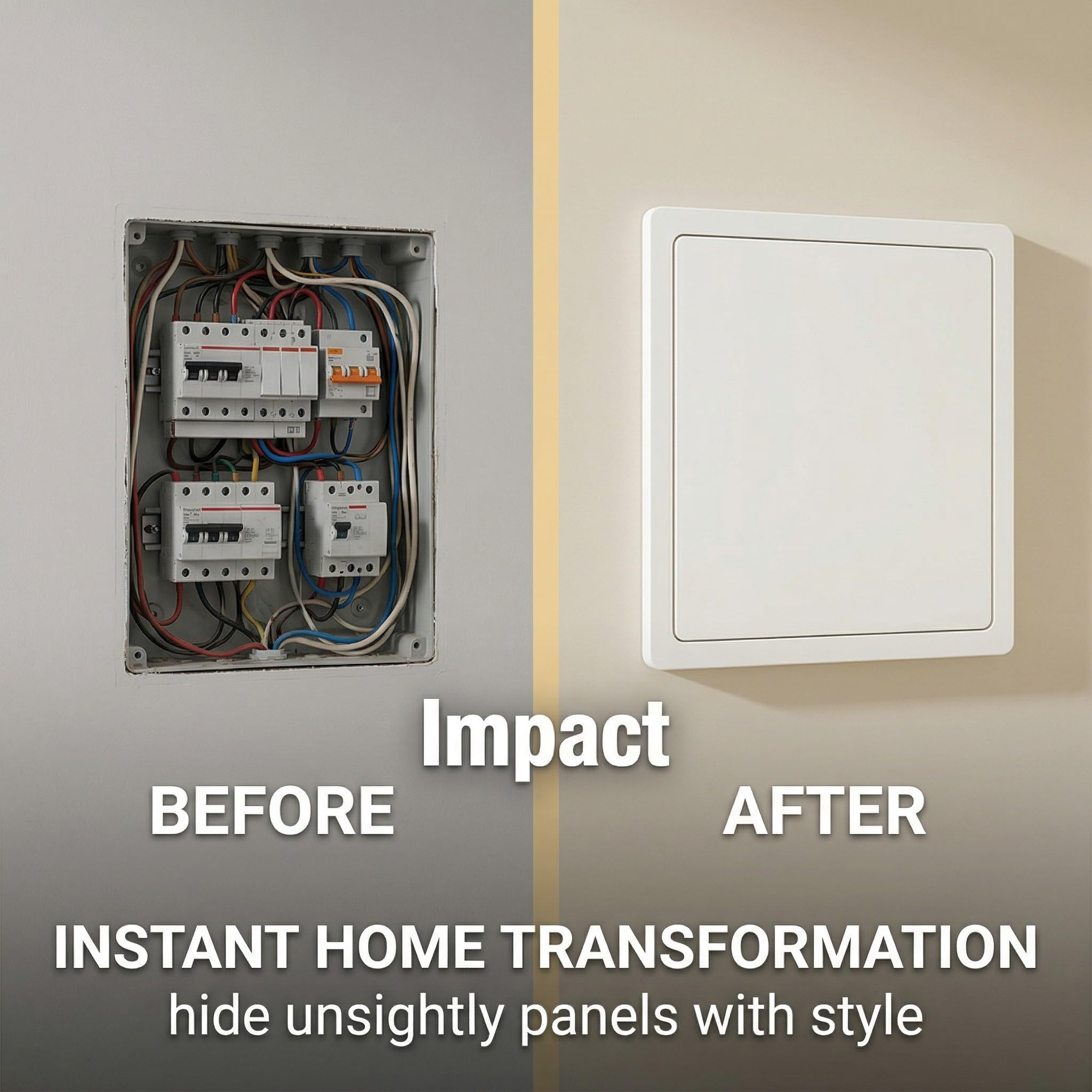 HAGNA 1 Pezzi Copertura Quadro Elettrico, Copricontatore Da Interno Arredo, Quadro Elettrico Copertura For Contatore Di Luce Scatola Distribuzione Contatore Flip Nascondi (A,25X20Cm)