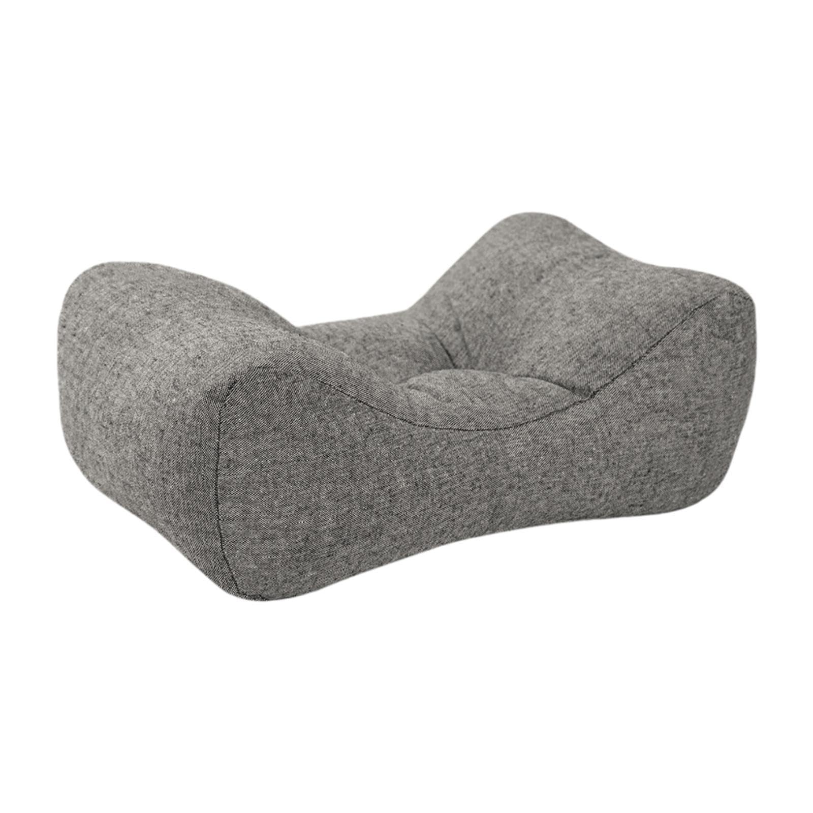 Oreiller soutien dos à mémoire de forme avec design incurvé pour soulager la taille