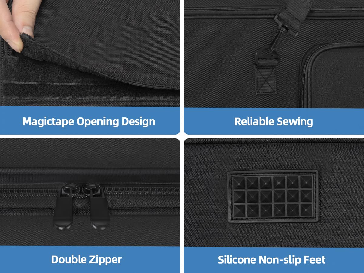 OUUTMEE Bolsa para trípode, funda de transporte para cámara, iluminación y equipo de audio, bolsa de nailon impermeable para equipo de fotografía, bolsa de soporte de luz con protección acolchada