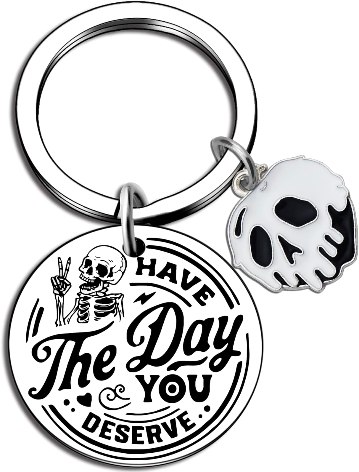 Skull Gifts For Women Quirky Keychain Funny Goth Witchy Gifts For Women Men Spooky Skull Decor Halloween Skulls Decor