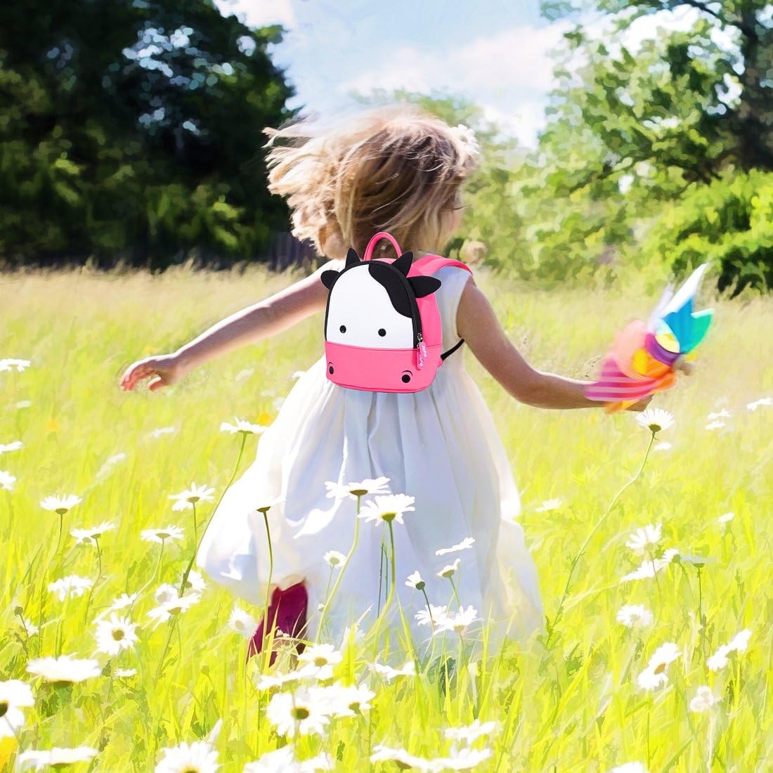 JiePai Cow Toddler Kids Backpack with Harness Leash for Boys Girls Age 1-3 - Image 4