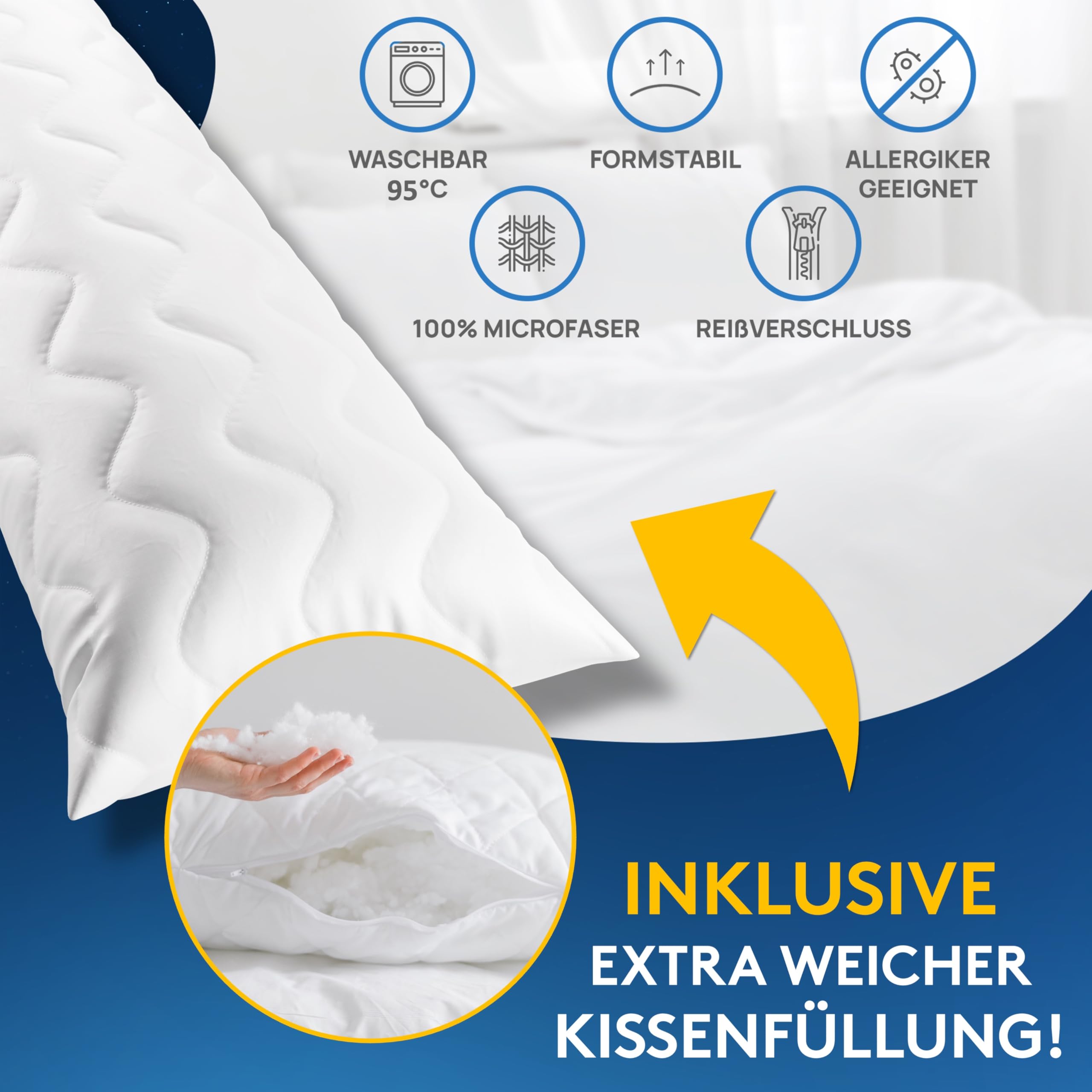 Zijslaapkussenhoes 40 x 145cm , Optimale Ondersteuning Bij Het Slapen in Zijligging, Ook Tijdens de Zwangerschaps 40 x 145cm aanbieding bij ALDI
