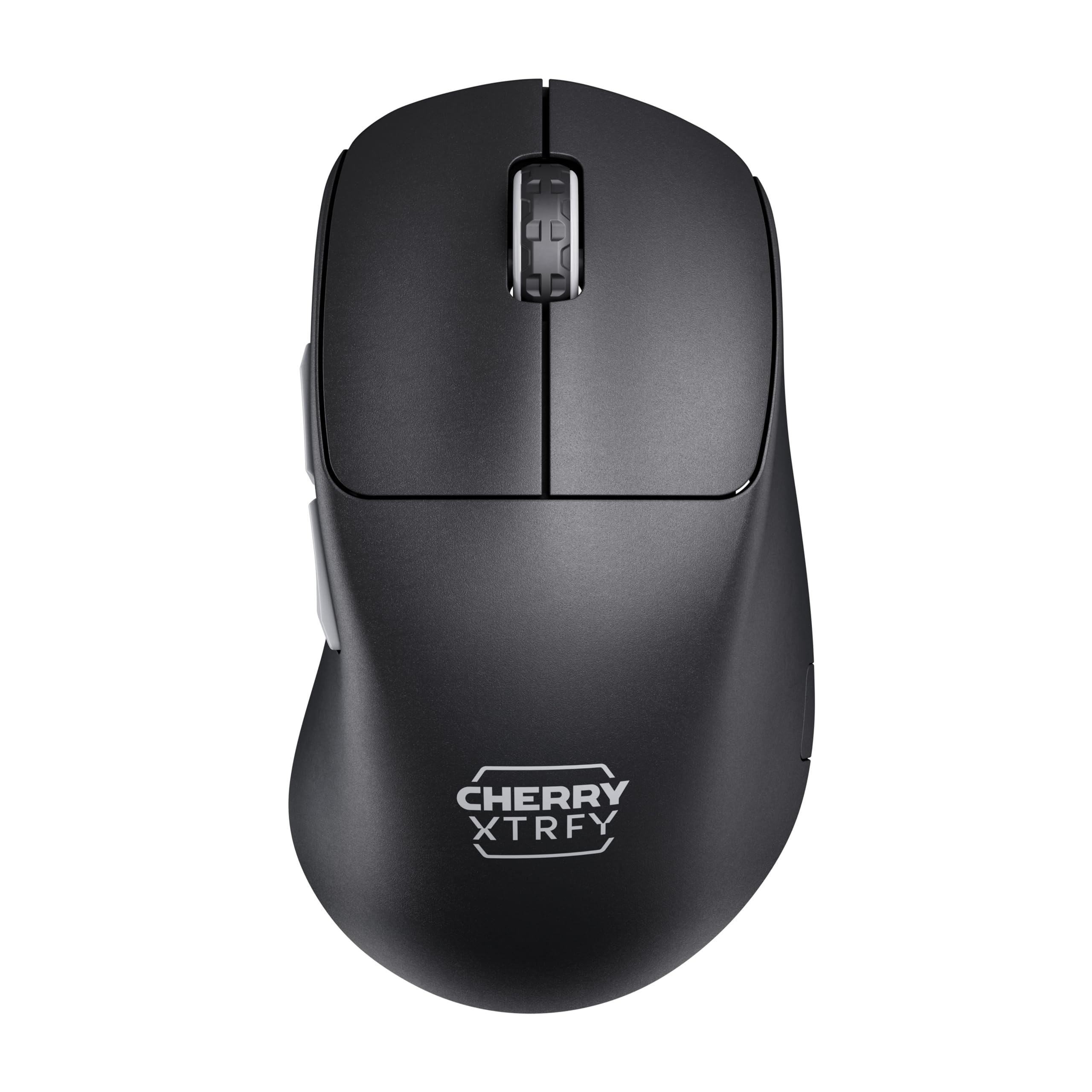 CHERRY XTRFY M64 Pro Wireless, Mouse da Gioco Ultraveloce, 2,4 GHz, Ottimizzato per esports, Mouse 8K, Forma Ergonomica Piatta Davanti, Nero