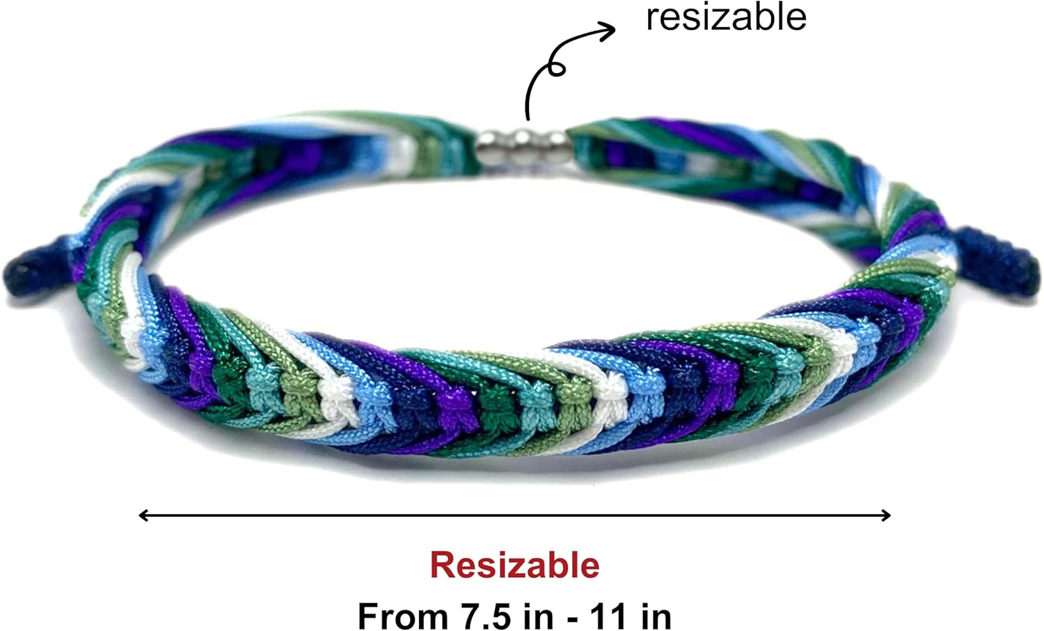LAMIBEE Bisexual Pansexuality LGBT Proud Love Tibetan Wrist Wrap Bracelet | Amulet and Boho Rope Bracelet Bangles for Women Men Thread for Him and Her - Image 7