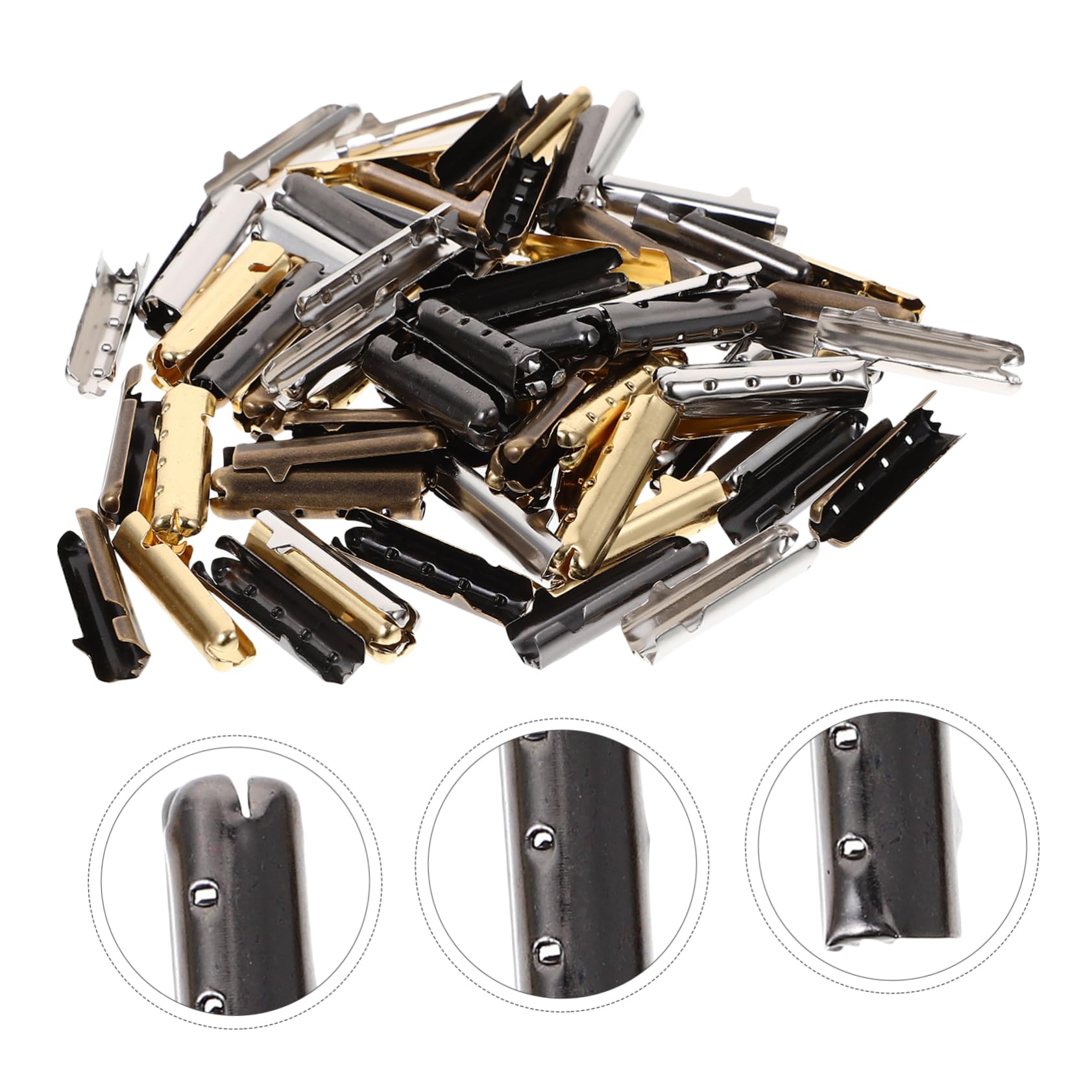 OUNONA Puntas Lisas de Cobre para Cordones de Zapatos, 80 Piezas DIY
