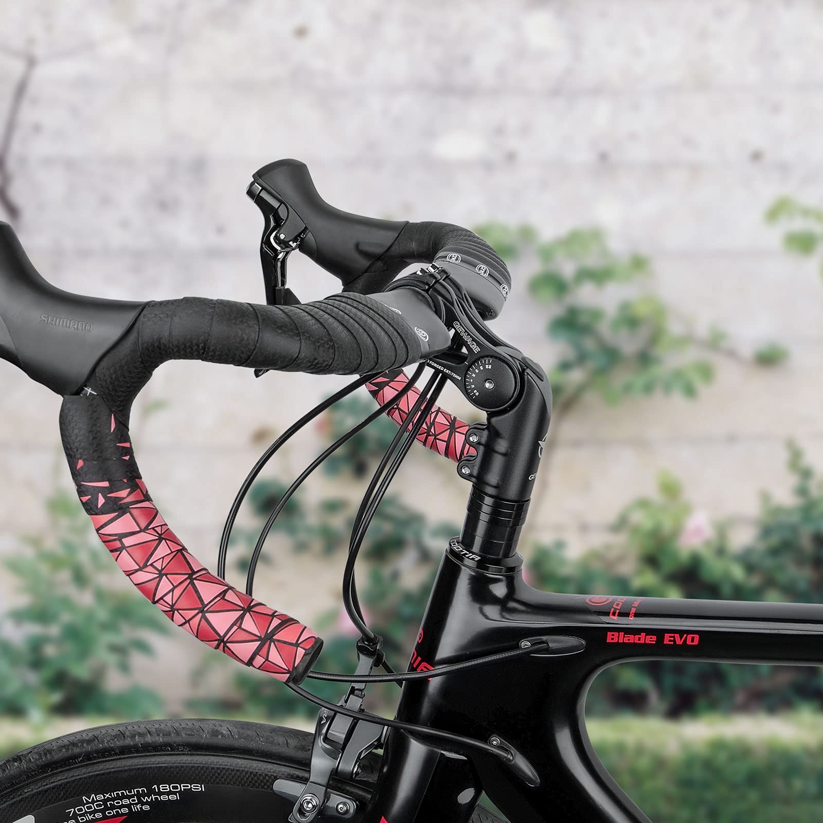 GEWAGE Potence de vélo – Réglable à 130 degrés – 75 mm, 90 mm, 130 mm – Pour guidon de 31,8 cm (1-1/4") – Convient à la plupart des VTT, vélos de route, BMX (XT-A825D-75)