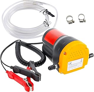HighFree 80W Oil Change Pump Extractor, 12V Oil Diesel Fluid Pump Extractor Scavenge Suction Transfer Pump with Hose for Boat, Truck, RV, ATV
