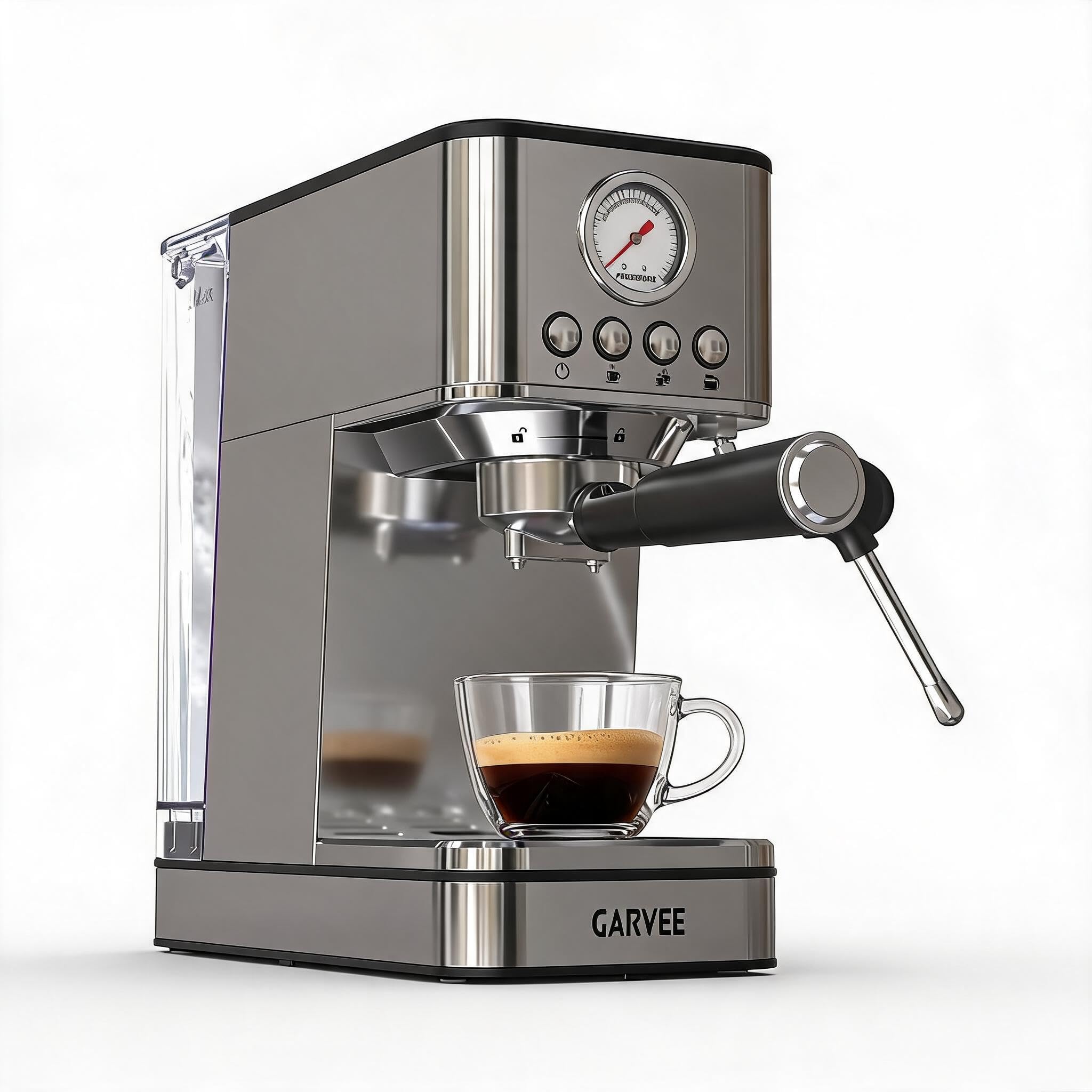 Litake Cafetera Expreso Semiautomática 20 Bares, Depósito 1,7L