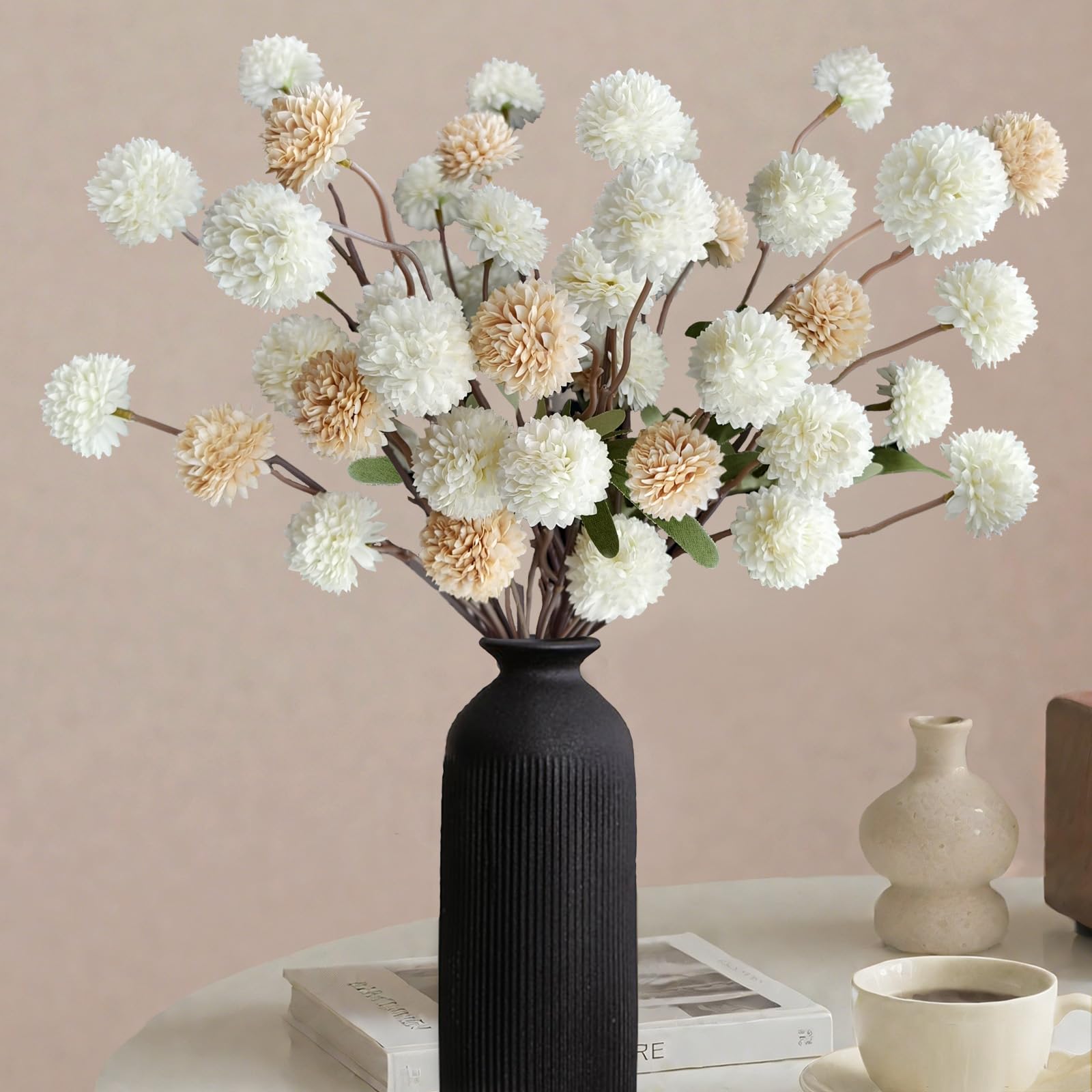Mamans artificielles de jardin décorations extérieures élégantes en soie et plastique