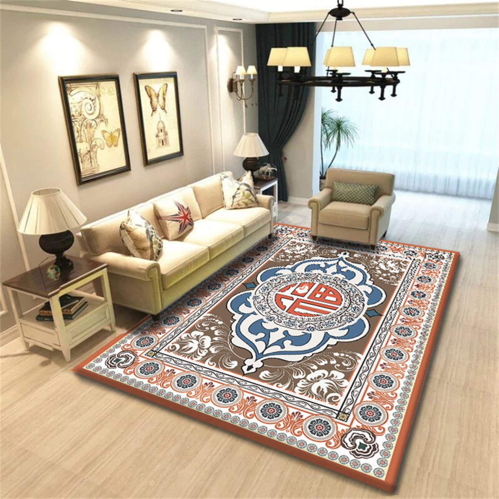 Tapis de jeu bébé multicolore idéal pour terrasse et balcon
