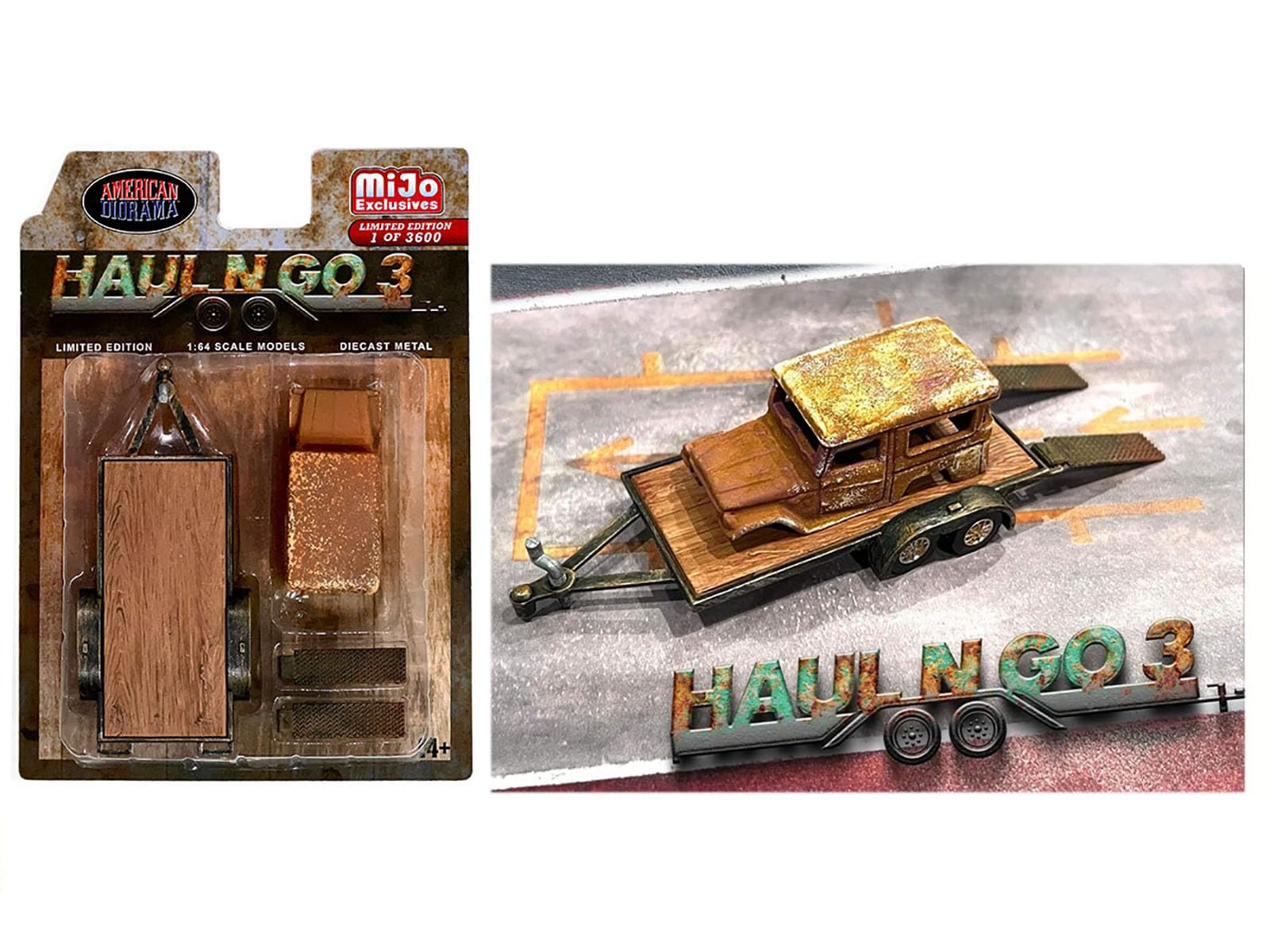 Amazon.com: American Diorama 1:64 Haul N Go 3 - Diecast Model Set