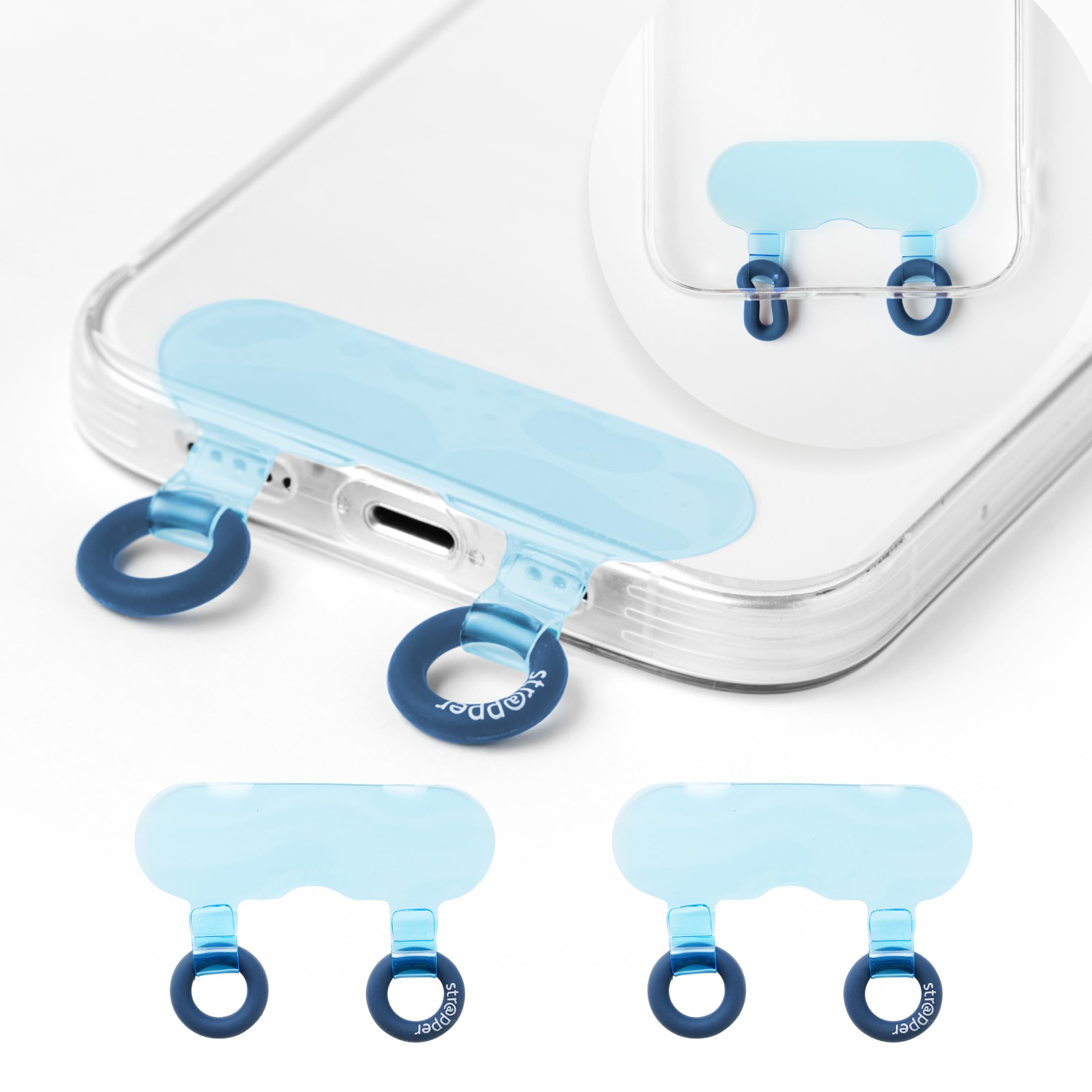 Amazon.co.jp: strapper ストラッパー グミ スマホストラップ 2口