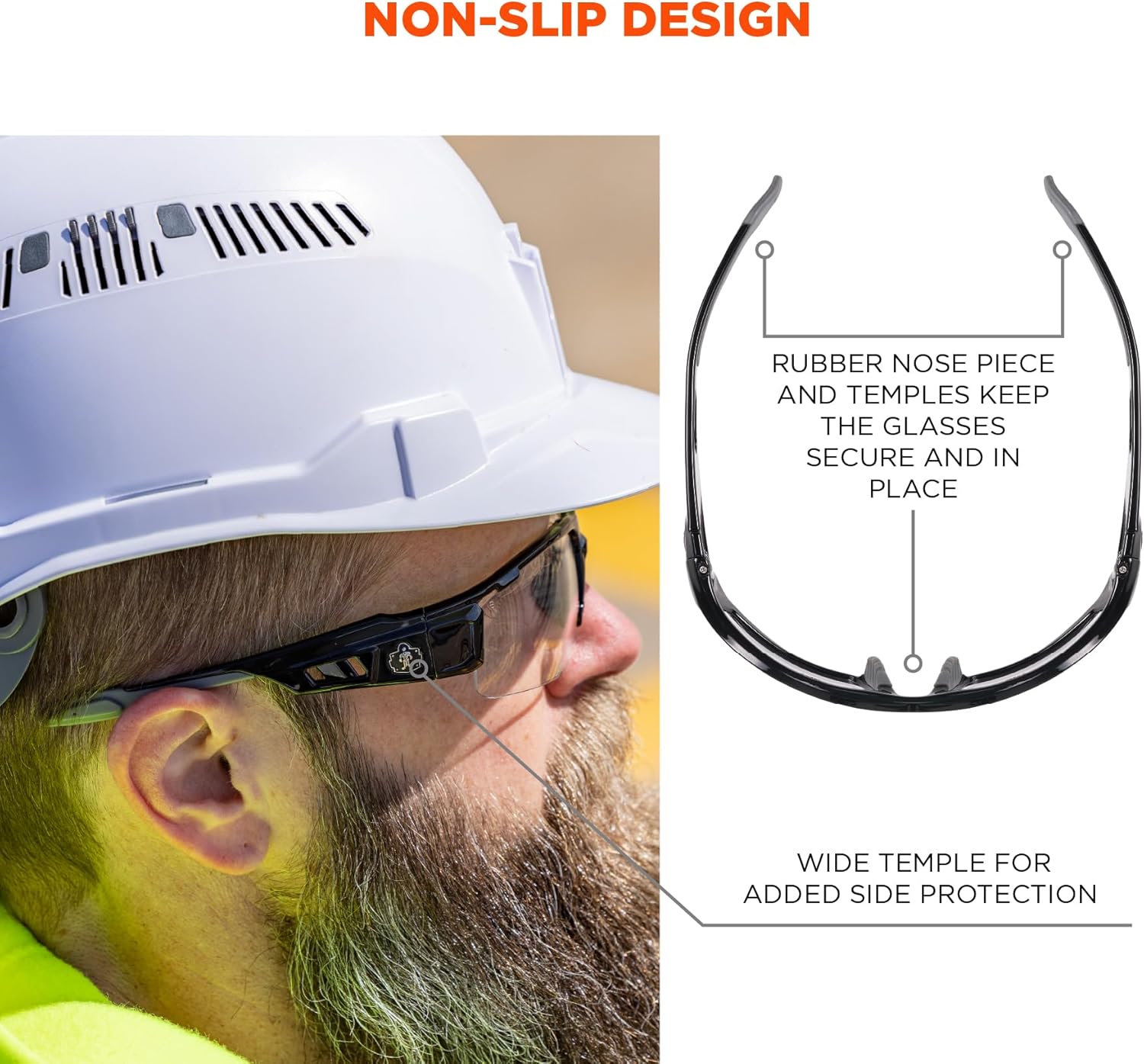 Ergodyne Skullerz Dagr Polarized Safety Sunglasses- Matte Gray Frame, Copper Lens