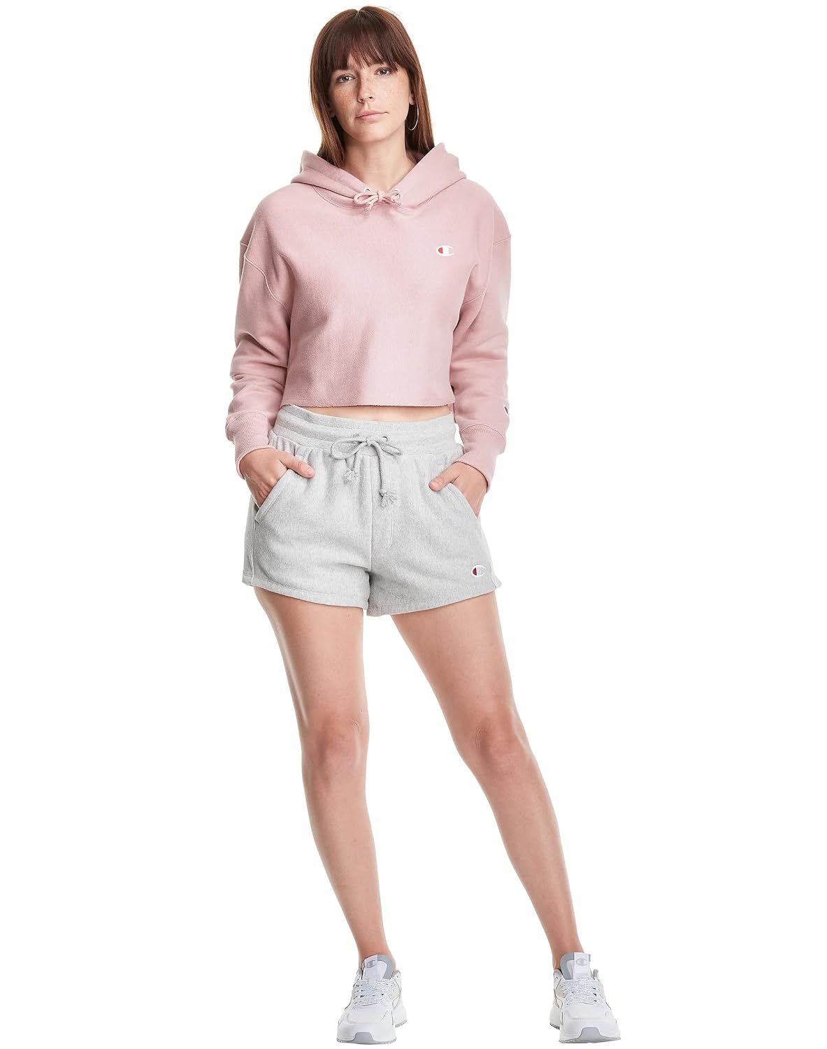 Buy Champion Women's Reverse Weave Cropped Cut-Off Hoodie, Pink  Beige-549302, XX-Large at Amazon.in