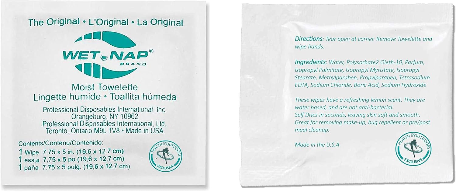 Fresh Nap Disposable Moist Towelettes (7 x 5) - 1000 Count Kari Out Wet Wipes