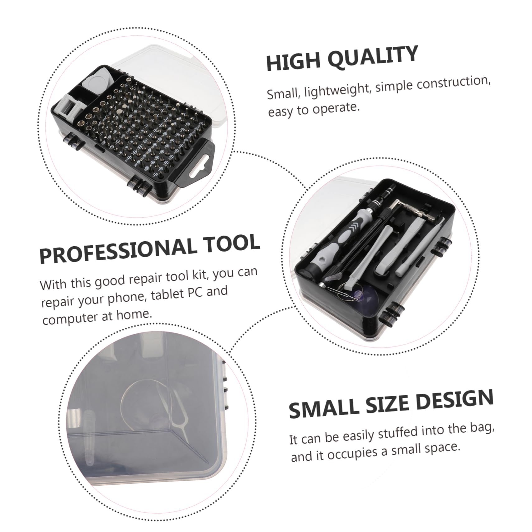 NUOBESTY Strumenti Riparazione Telefono Tablet Kit Cacciaviti Apri Solleva Strumenti Riparazione Cellulari Orologi Piccolo Trasportabile Ergonomico Antiscivolo Duraturo Pratico