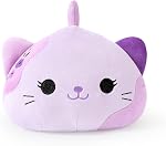 Onsoyours Original Lavender Cat Plush 13 Inch Kitty Plushies Toy Kitten Stuffed Animal Soft Pillow Kawaii Plushie Gift for Kids & Adults (Lavender Cat,13")