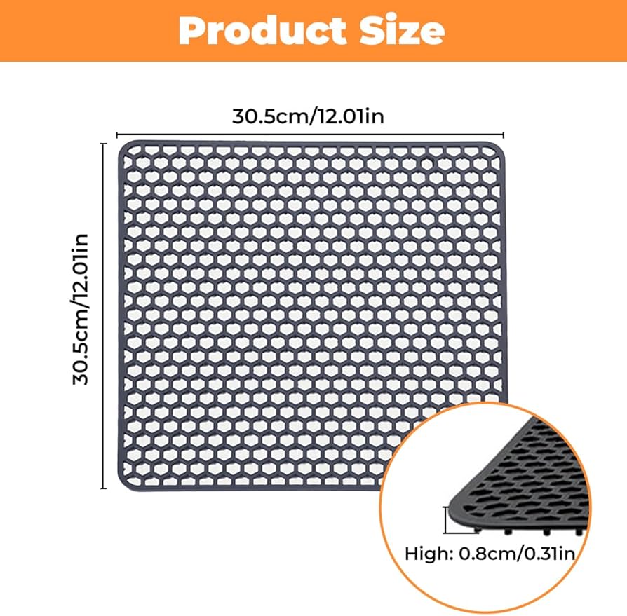 Gootsteenmat Joseph Joseph Sink Saver Grijs (2-delig