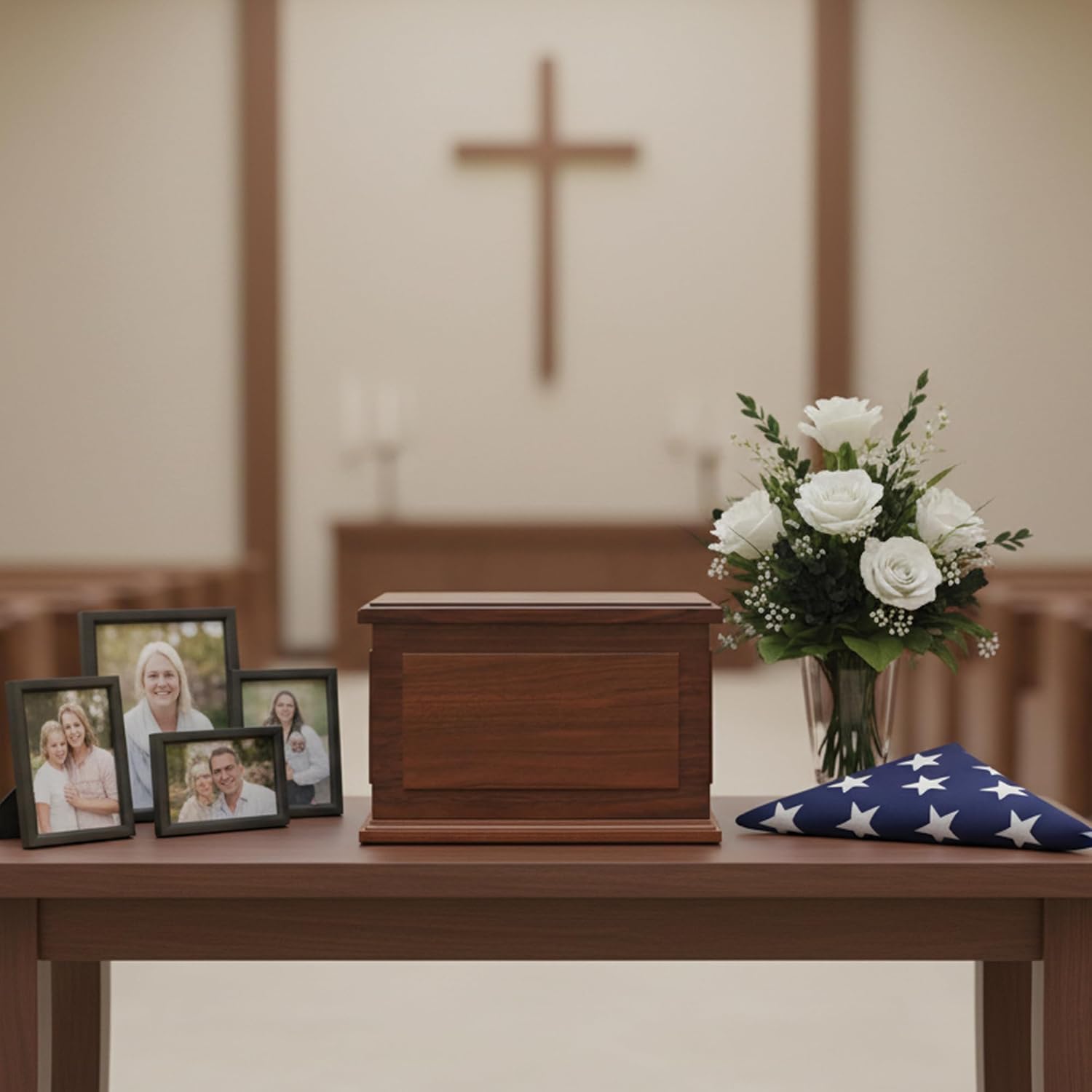 Walnut Wooden Urn for Adult Human Cremation Ashes Handcrafted Decorative Urns Wooden Urn - Image 6