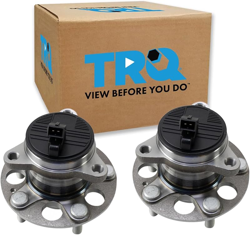 Conjunto de rolamento e cubo de roda traseiro TRQ para Hyundai Elantra, Ioniq e Kia Niro – 2 unidades