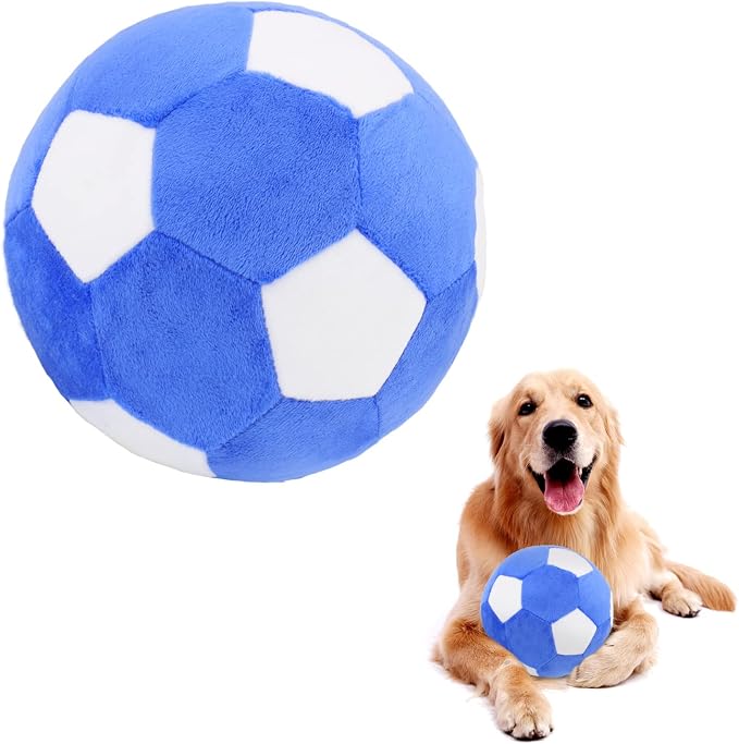 Jouet Ballon De Foot En Peluche – 22 Cm – Moelleux – Pour Bébés Et Enfants – Jaune