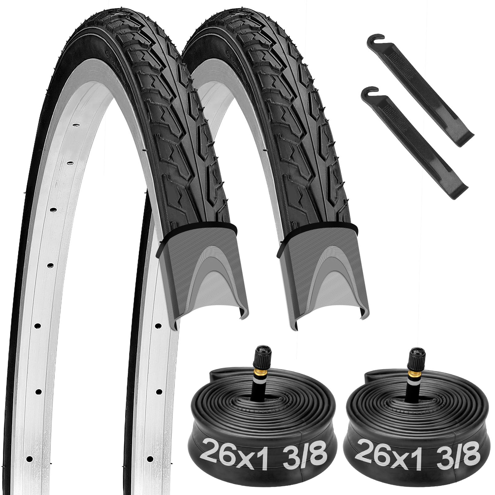 26x1 3/8 (37-590) Bike Tires and 26