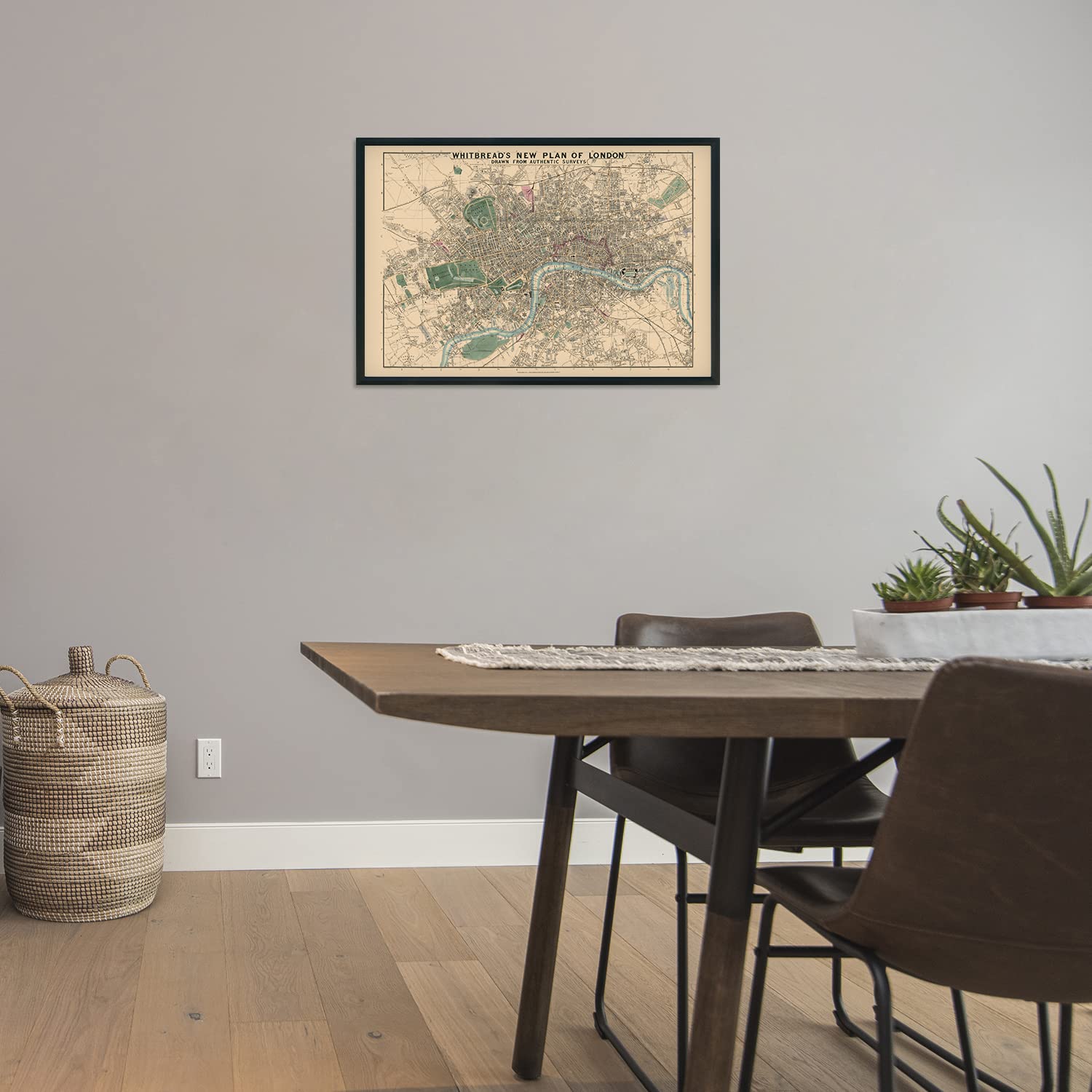 Amazon.co.jp: HISTORIX Vintage 1853年ロンドンイギリス地図 - 24x36