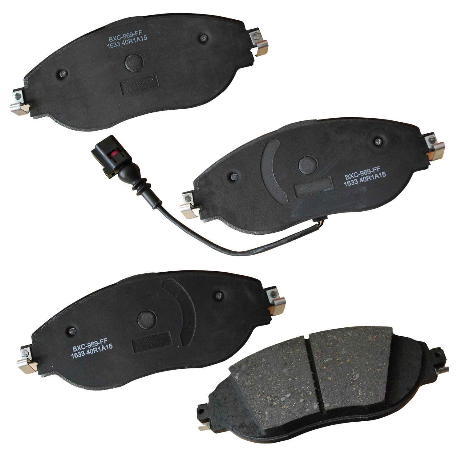 Bendix Premium SBC1633 Ceramic Front Brake Pads for Select Models Audi A3 Quattro, S3, Seat Leon, Tarraco, Volkswagen Arteon, CC, Golf R, GTI, Jetta, Tiguan