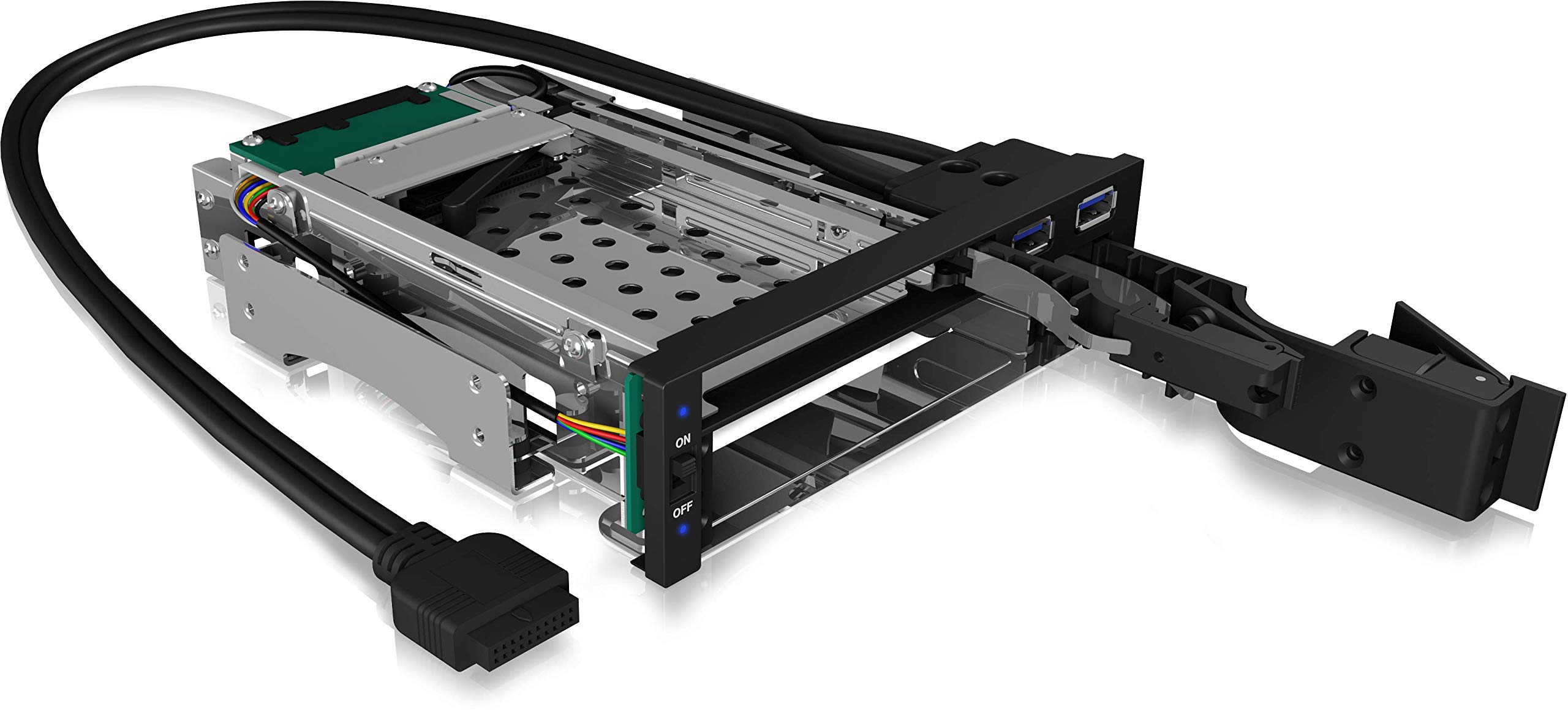 ICY BOX IB-174SSK-U ramka wymienna 1x 5,25 do 2 x 2,5/3,5" SATA/SAS