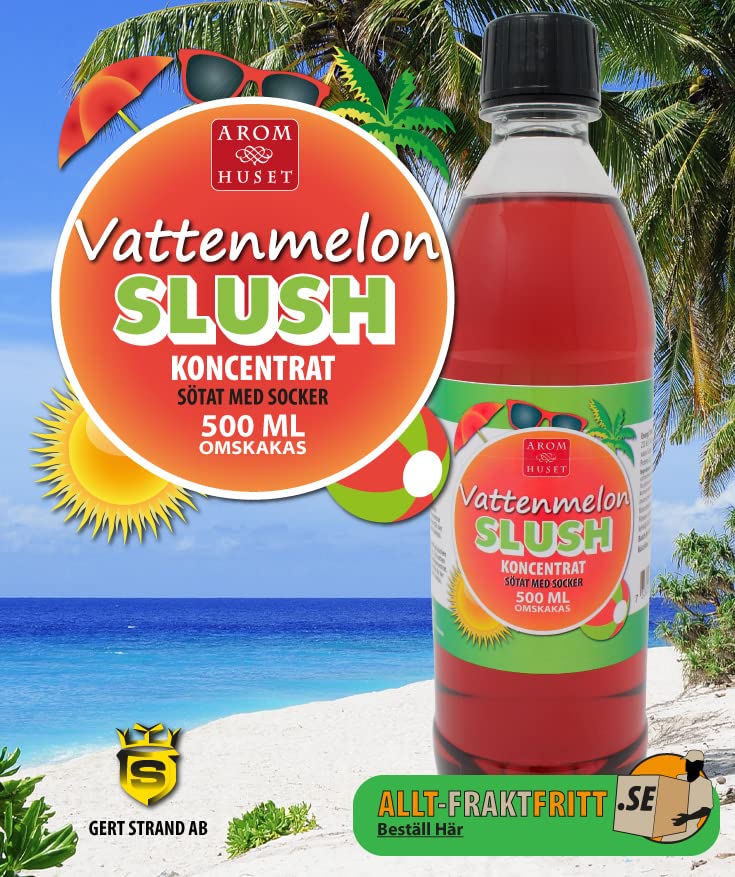 Wassermelonen-Slushkonzentrat 500 ml, Mischungsverhältnis 1:5 | Slush-Eis | Crush-Eis | Wassereis | ohne künstliche Farbstoffe | für Slushie-Maker – Bild 3